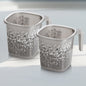 Nayasa Funk Square Ring Bath Mug (Black) - Set of 2 - 1 U