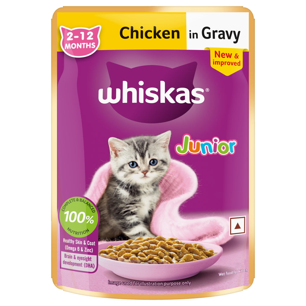 Whiskas Kitten Chicken In Gravy (2-12 Months) - 80 g