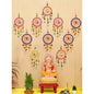 Ecraftindia Gota Patti Bangle & Bells Decorative Wall Door Hangings - Set Of 10 - 10 U