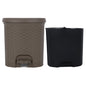 Kolorr Plastic Royal Pedal Bin - Lt Brown (14.1 L) - 1 U