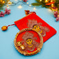 House Of Festival Durga Maa Potli & 6 Inch Pooja Plate - 1 Unit