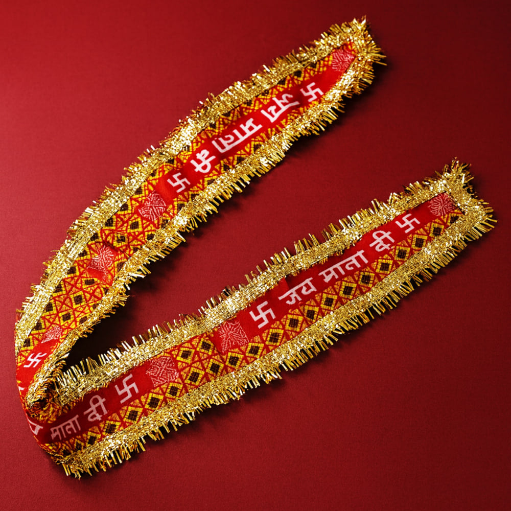 House Of Festival Mata Ki Chunri 95 X 7 cm Pack Of 6 - 1 Unit