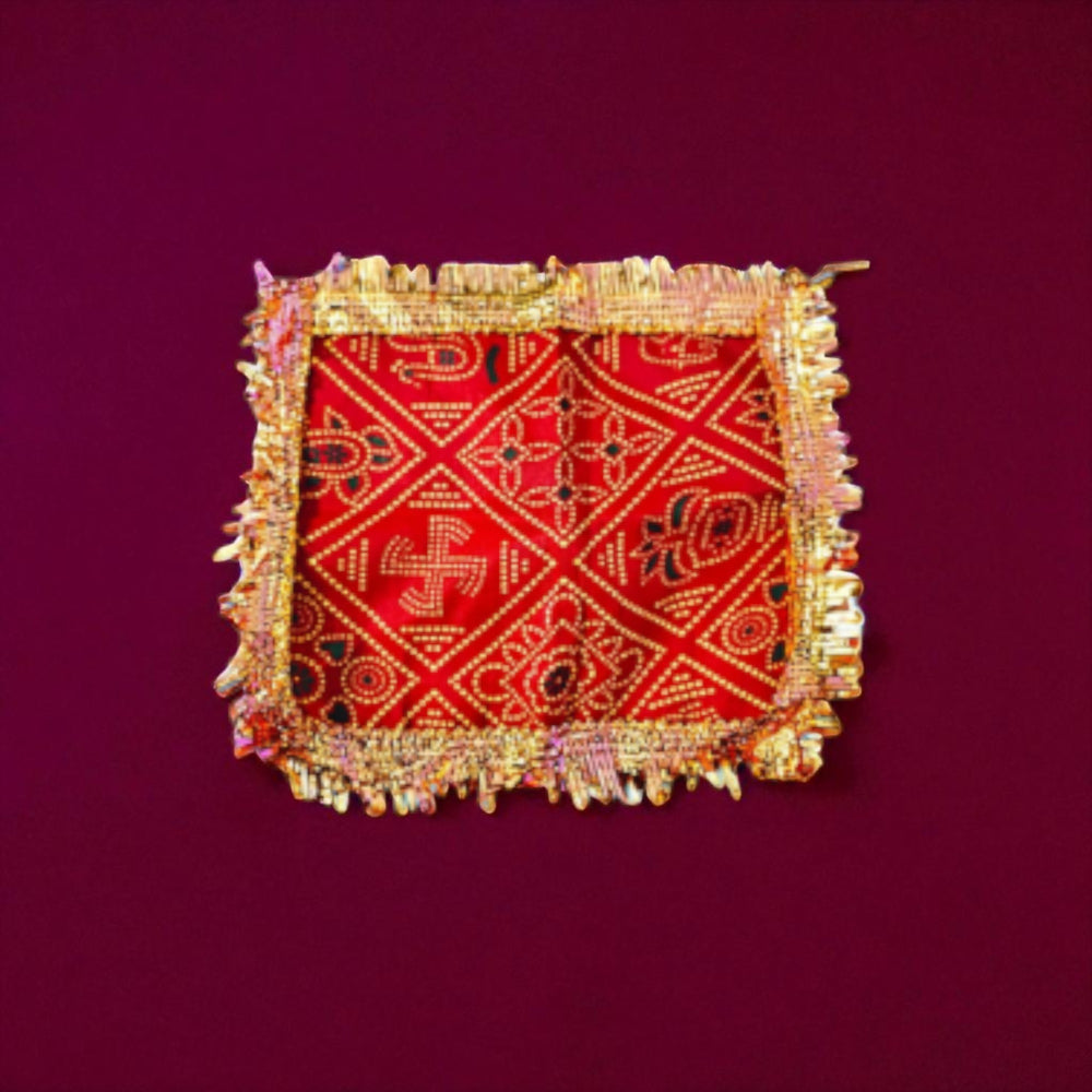 House Of Festival Mata Ki Chunri 13 X 13 cm Pack Of 2 - 1 Unit