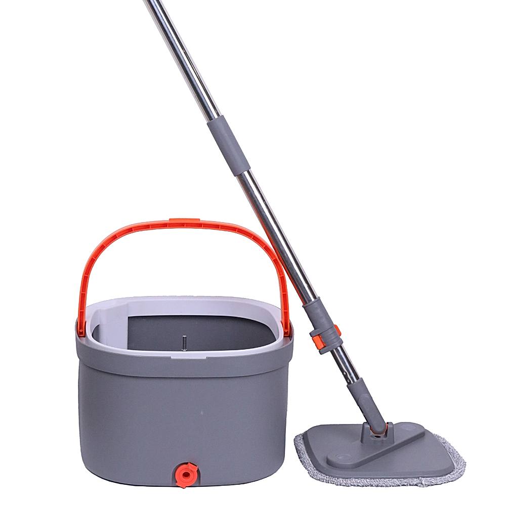 Chakaachak Ultra Spin Mop Bucket With Free Mop Refill - Grey - 1 Unit