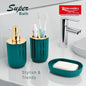 Rishabh Superbath Stylish Bathroom Accessories Set (Blue) - Set Of 3 - 3 U