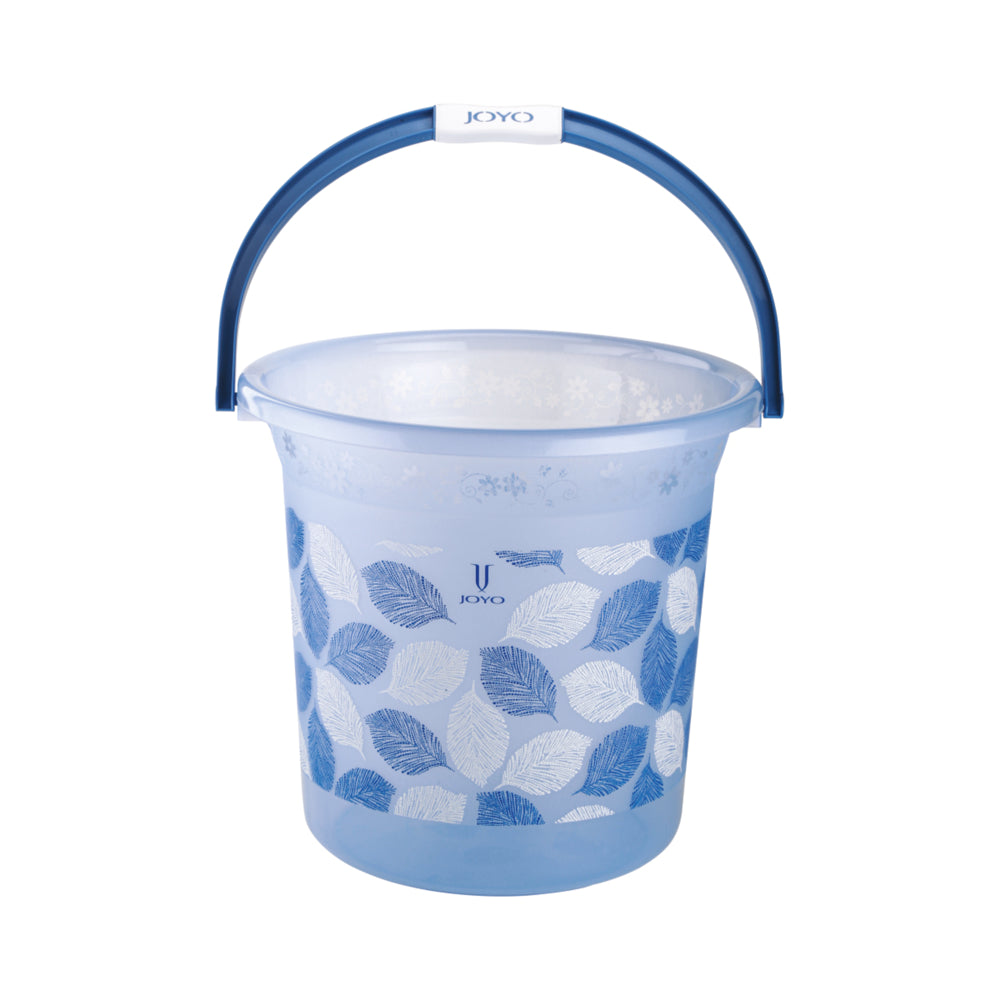 Joyo Petal Printed Designer Bucket (Pleasant Blue) - 25 L - 1 U
