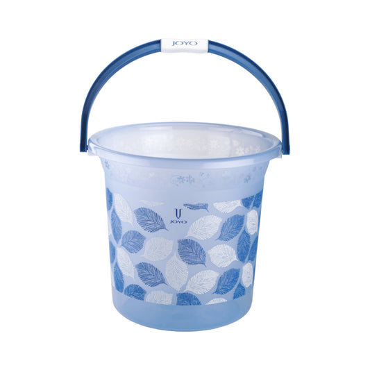 Joyo Petal Printed Designer Bucket (Pleasant Blue) - 25 L - 1 U