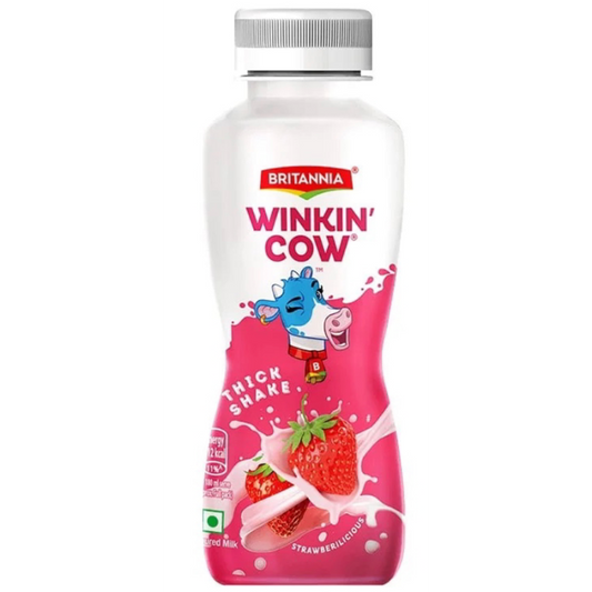 Britannia Winkin Cow Strawberry Milkshake: 180 ml