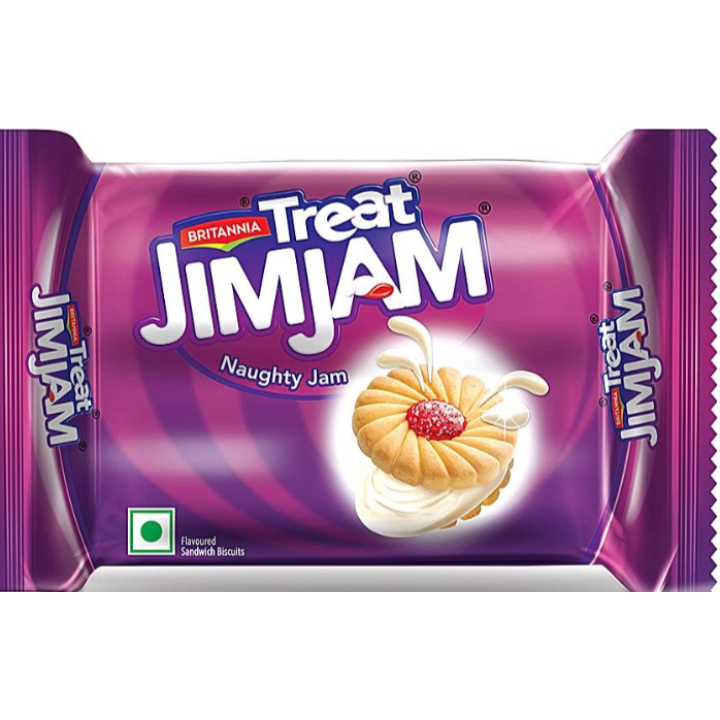 Britannia Jim Jam Cream Biscuits: 138 g