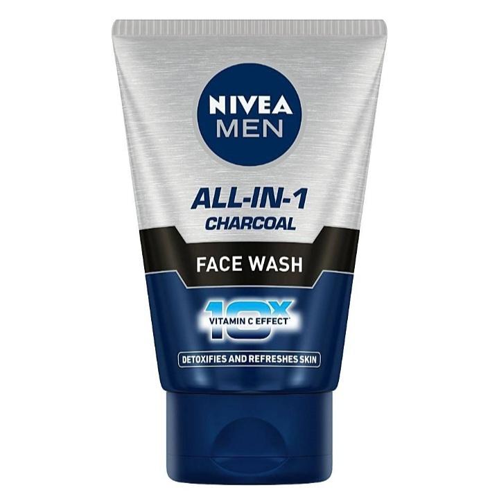 Nivea Men All-In-One Charcoal Facewash: 100 gms