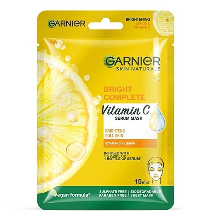 Garnier Serum Bright Complete Mask Lemon : 28 gms
