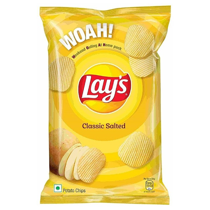 Lay's Classic Salted Potato Chips : 82 g