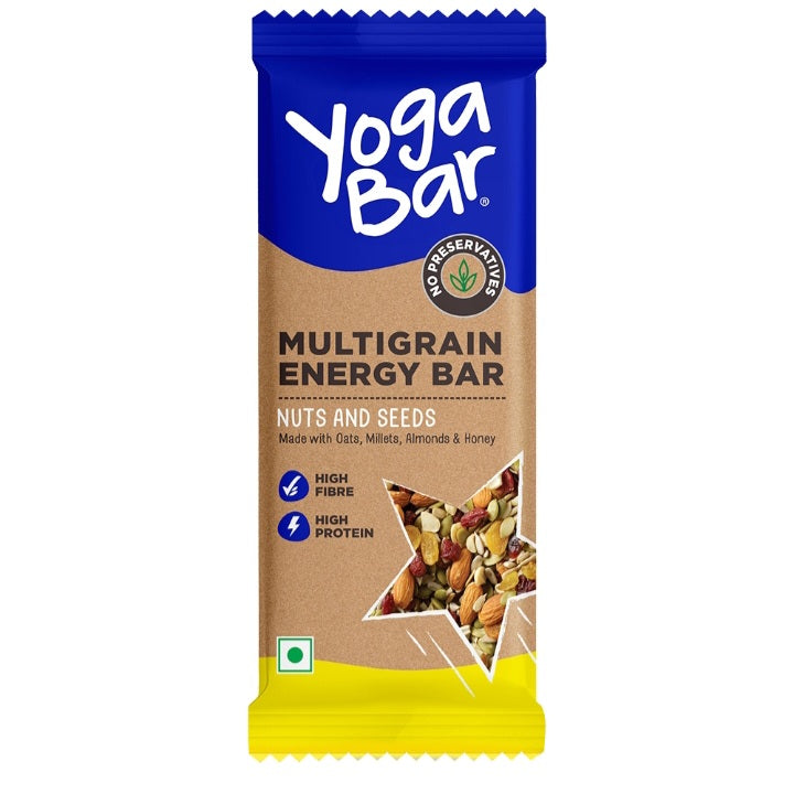 Yoga Bar Multigrain Energy Bar - Nuts & Seeds : 35 g