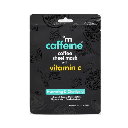 mCaffeine Coffee Sheet Mask With Vitamin C : 20 gms