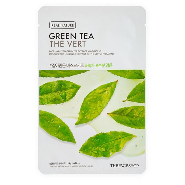The Face Shop Real Nature Green Tea Sheet Mask : 20 gms