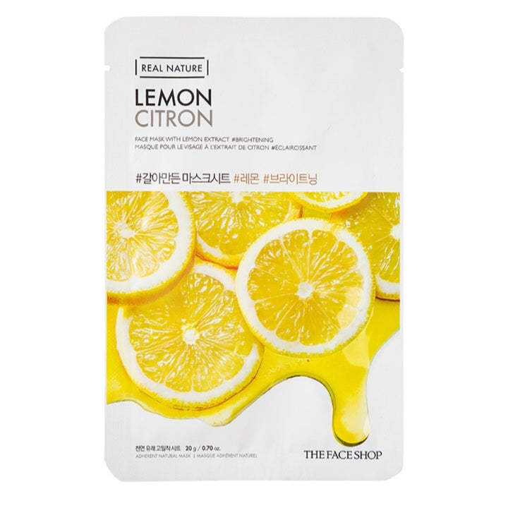 The Face Shop Real Nature Lemon Sheet Mask : 20 gms