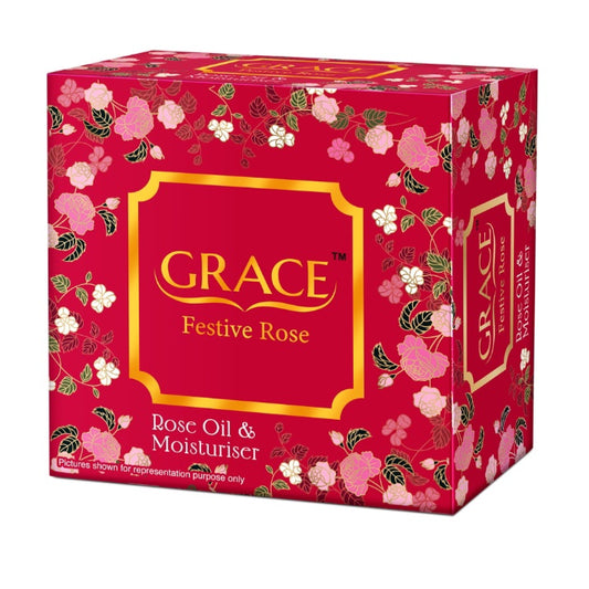 Grace Festive Rose Oil & Moisturiser Soap: 150 g