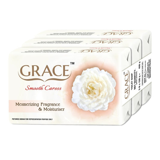 Grace Beauty Soap With Jasmine Oil & Moisturiser: 3x150 gms