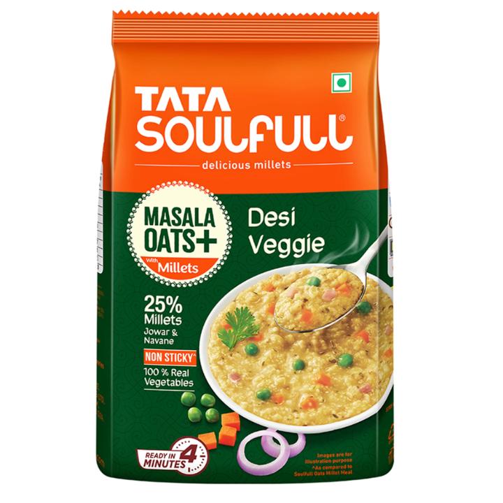 Tata Soulfull Desi Veggie Masala Oats: 500 gm