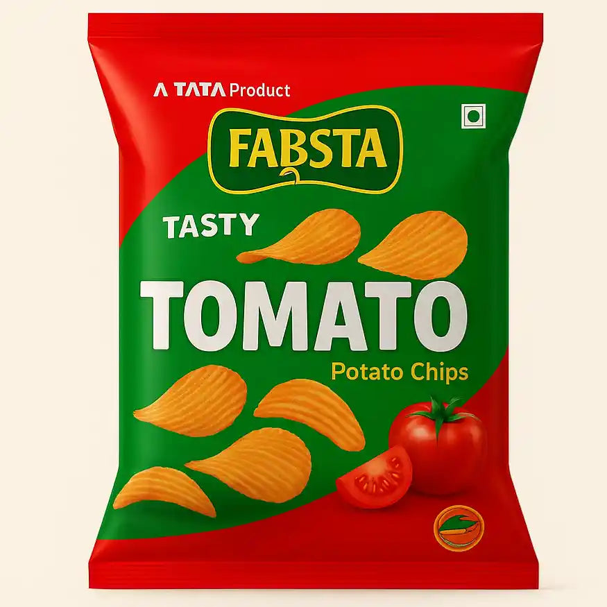 TATA Fabsta Tangy Tomato Potato Chips  75 gm