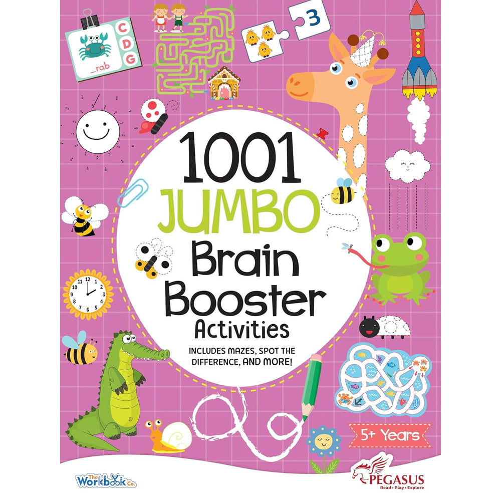 1001 Jumbo Brain Booster Activities Book For Kids | Pegasus | Children's Activity Book - 1 Unit