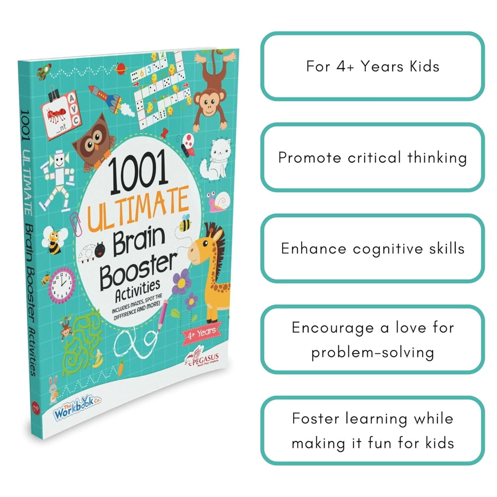 1001 Ultimate Brain Booster Activity Book For Kids | Pegasus | Children's Activity Book - 1 Unit
