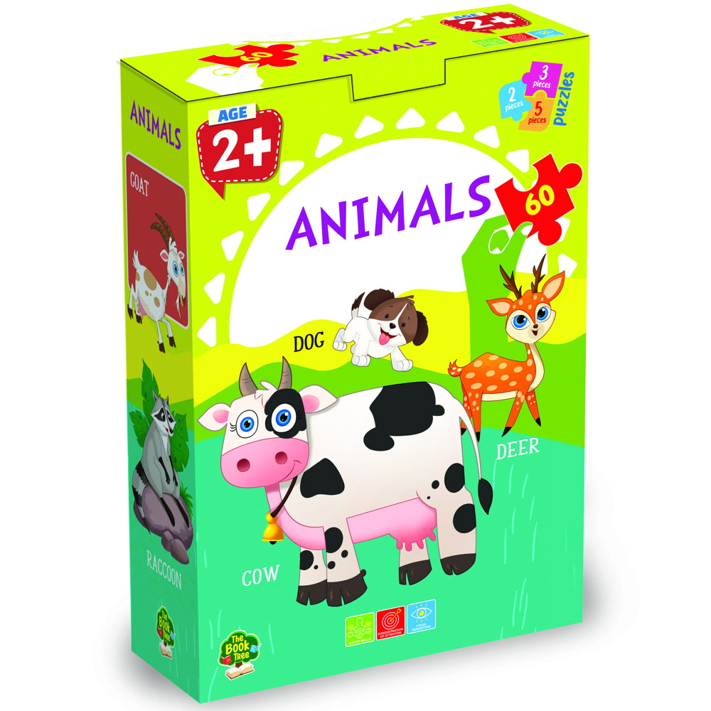 Animal Puzzle For Kids 60 Piece | Majestic | Children's Activity | Early Learning - 1 Unit