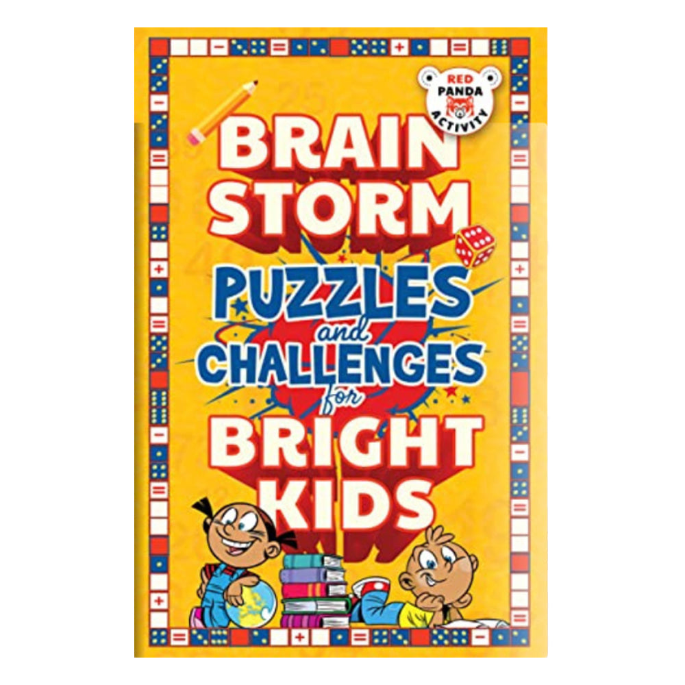 Brain Storm Puzzles And Challenges For Bright Kids | Red Panda | Children's Activity Book - 1 U