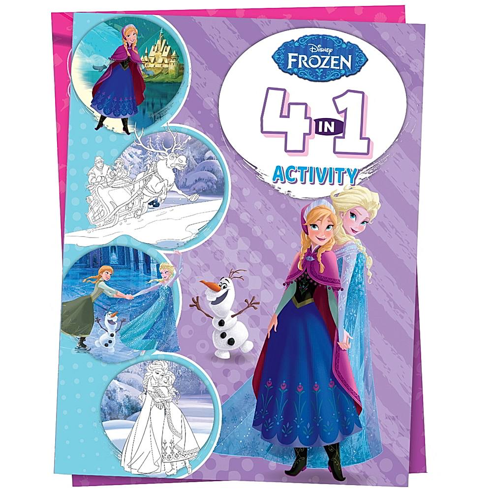 Disney Frozen - 4 In 1 Activity Book | Parragon | Children's Book | Early Learning - 1 Unit