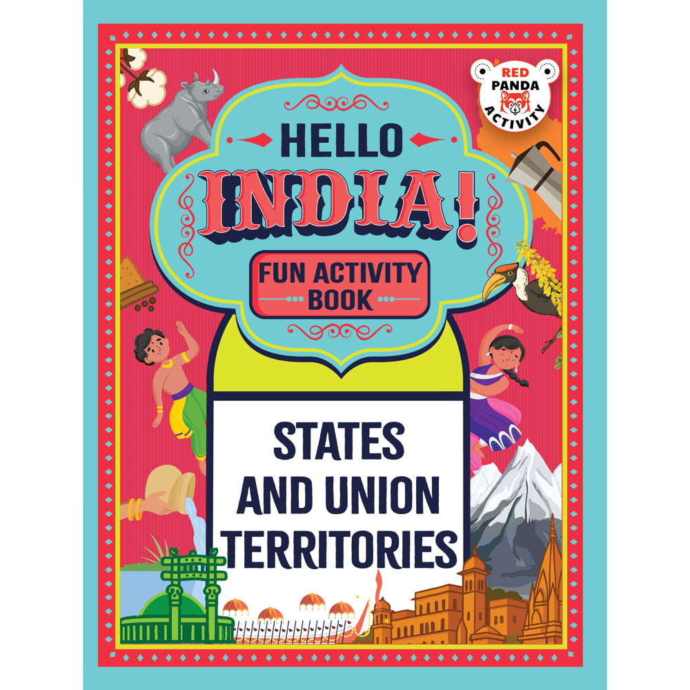 Hello India Fun Activity Book States & Union Territories | Red Panda | Children's Activity Book - 1 Unit