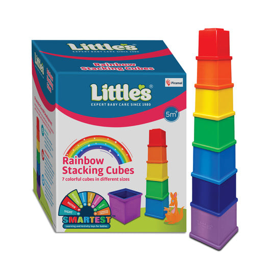 Little's Rainbow Stacking 7 Cubes Activity & Learning Toy - 1 U