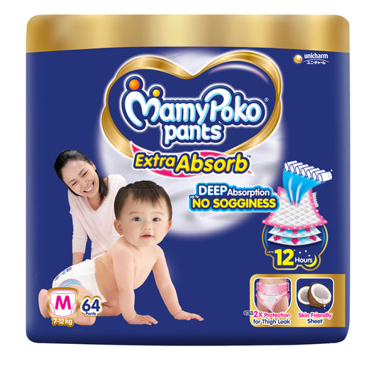 Mamy Poko Extra Absorb Pants - Medium - 64 U