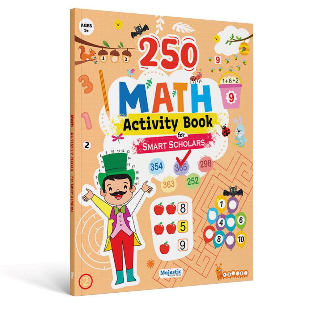 Maths 250+ Activity Book | Majestic | Early Learning Book - 1 Unit
