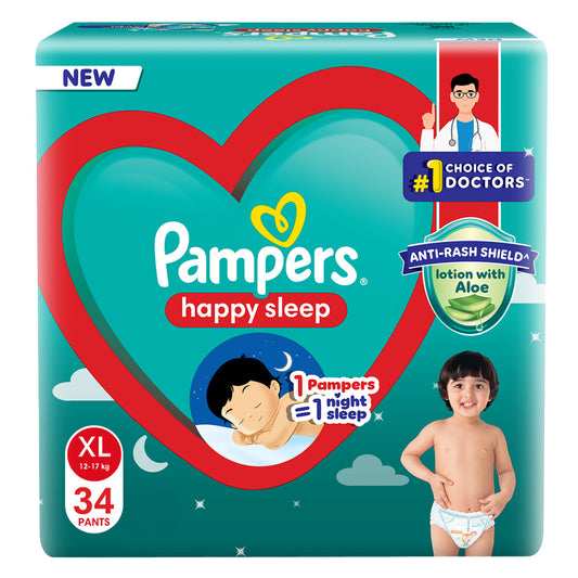 Pampers Happy Sleep Pants Extra Large (XL) 12-17 kg - 34 U