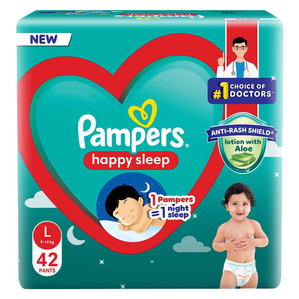 Pampers Happy Sleep Pants Large 9-14 kg - 42 U