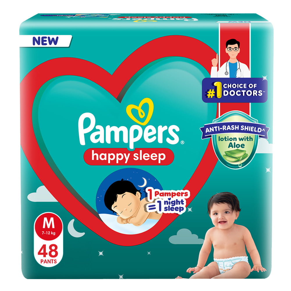 Pampers Happy Sleep Pants Medium 7-12 kg - 48 U