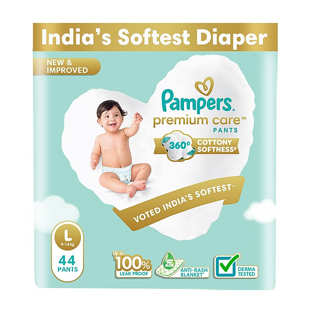 Pampers Premium Care Pants - Large (L) - 44 U