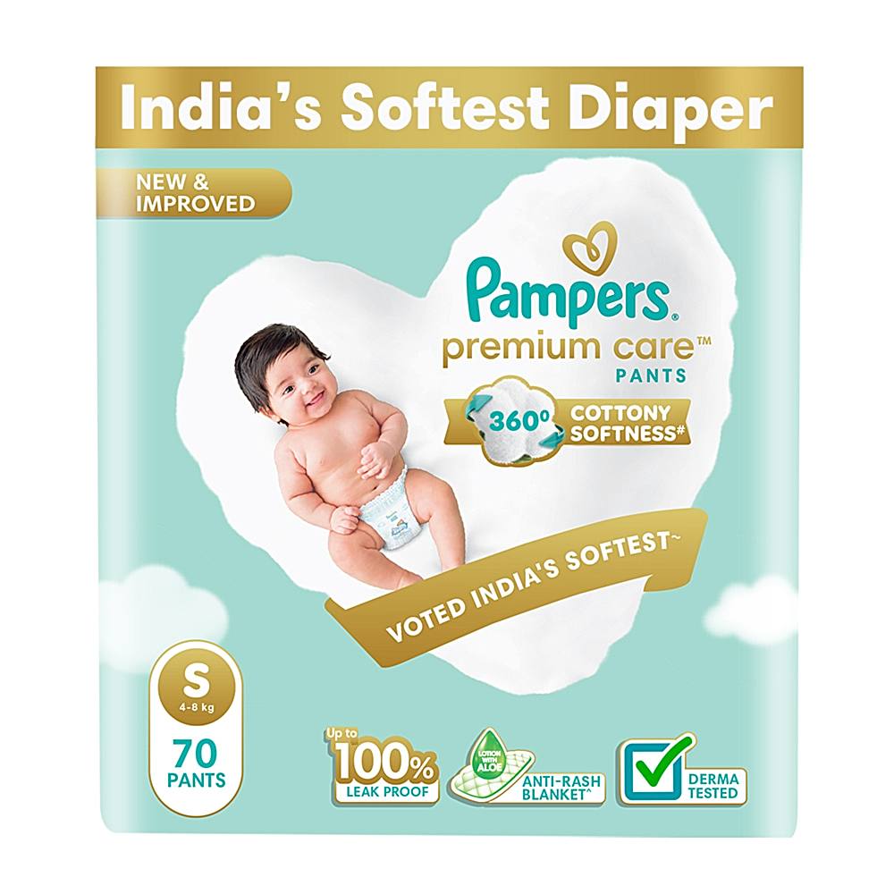 Pampers Premium Care Pants - Small (S) - 70 U