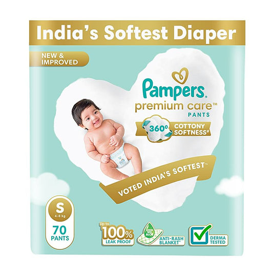 Pampers Premium Care Pants - Small (S) - 70 U