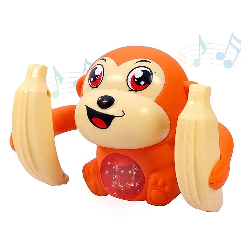 Toyshine Dancing & Spinning Monkey Banana Holding Toy - Orange - 1 U