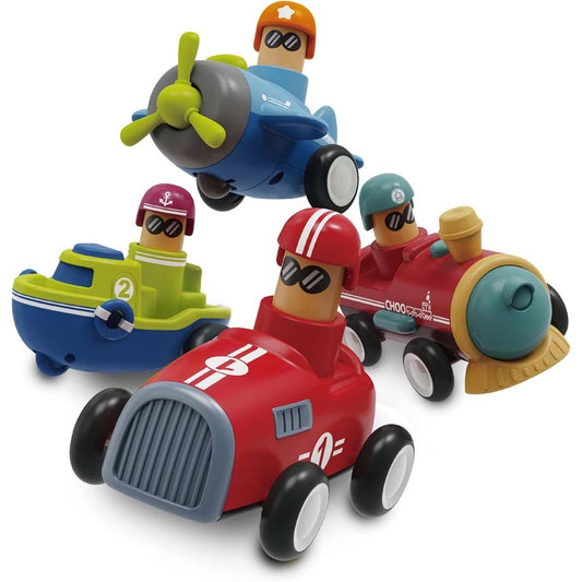 Toyshine Kids Friction Powered Car - Multicolour - 4 U