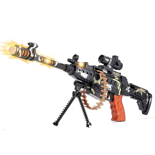 Toyshine Musical Army Style Toy Gun - Multicolour - 1 U