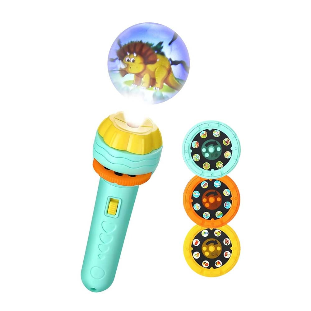 Toyshine Projection Flashlight Torch For Kids 3 Slides - Multicolour - 1 U