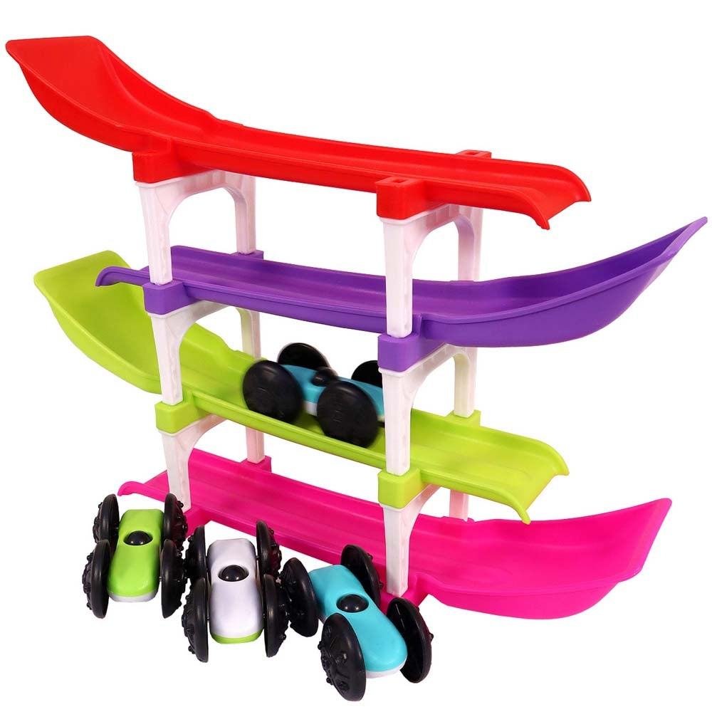 Toyshine Rolling & Flipping Car Ramp Racing - Multicolour - 1 U