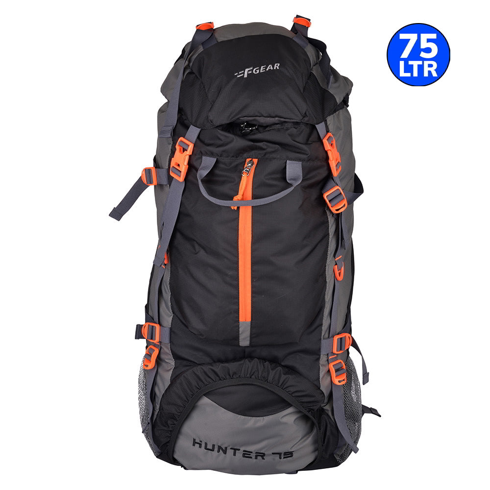 F Gear Hunter Rucksack (Black & Grey) - 75 L - 1 U