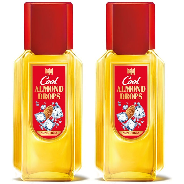 BAJAJ CONSUMER CARE Set of 2 Cool Almond Drops Hair Oil - 300 ml each