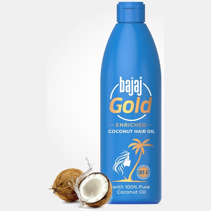 BAJAJ CONSUMER CARE Gold Enriched Coconut Hair Oil - 500ml