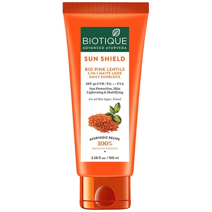 Biotique Bio Sun Shield Pink Lentils Matte Sunscreen 100 ml