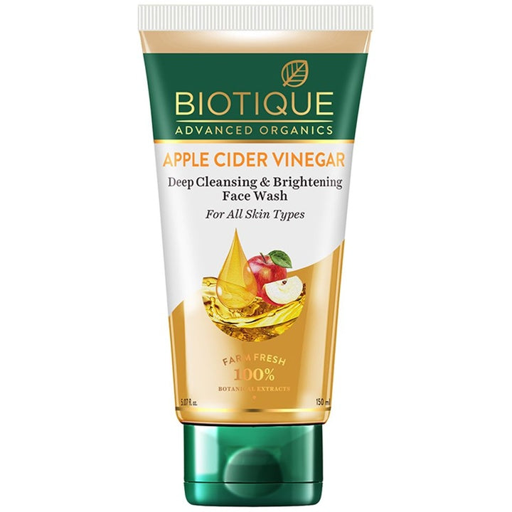 Biotique Women Apple Cider Vinegar Deep Cleansing & Brightening Face Wash 150 ml
