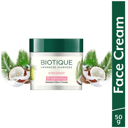 Biotique Coconut Brightening Instant Glow Cream - 50 g